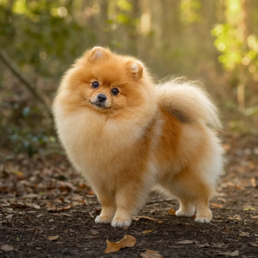 Chien de race Spitz Nain (ou Loulou de Poméranie)