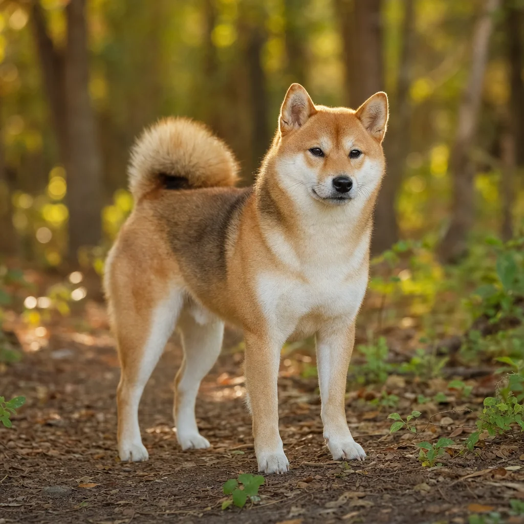 Chien de race Shiba Inu
