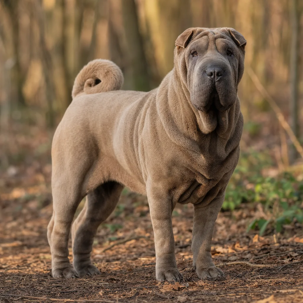 Chien de race Shar-Pei