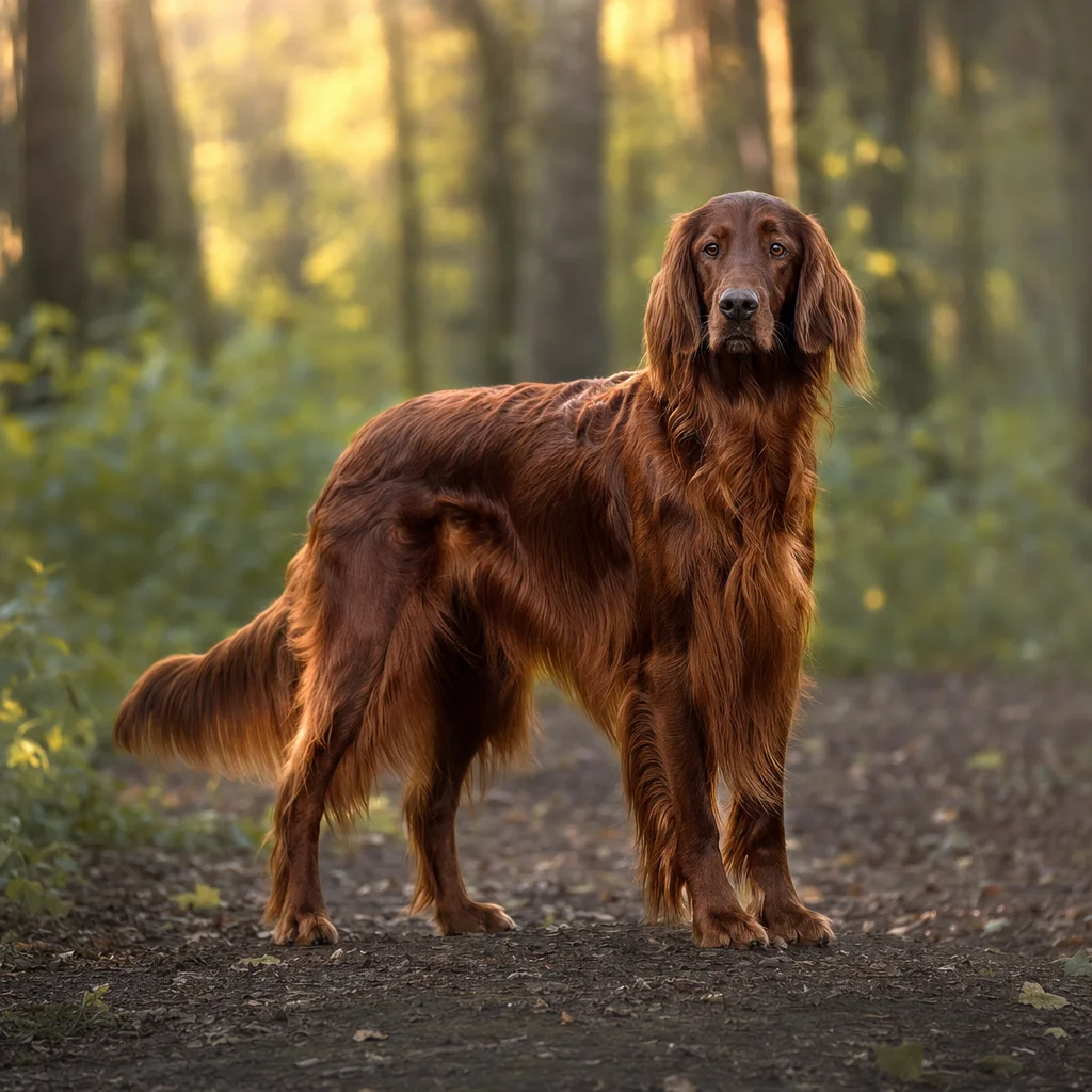 Chien de race Setter Irlandais