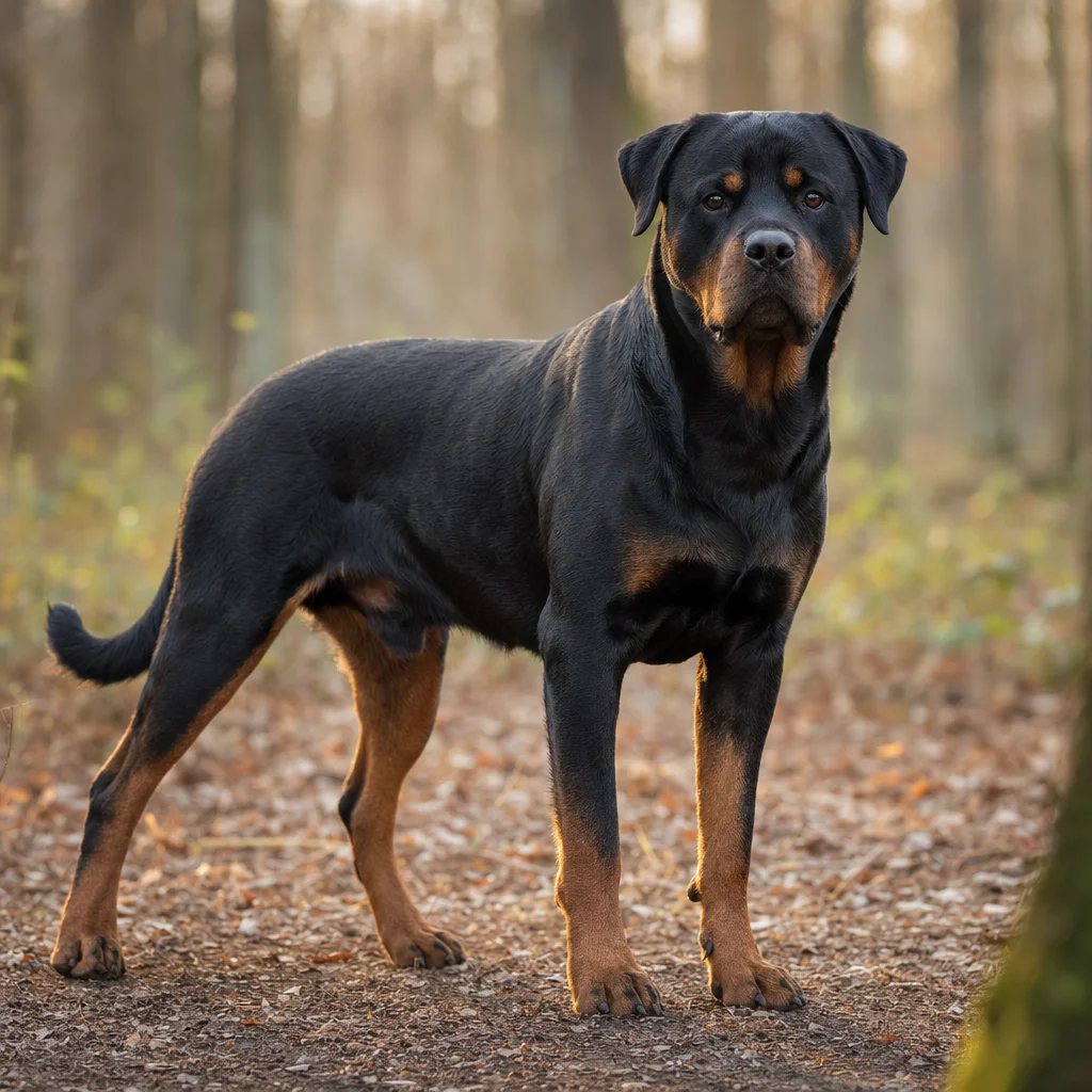 Chien de race Rottweiler