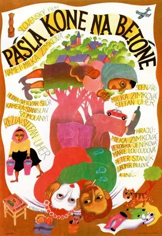 Pásla kone na betóne 1982