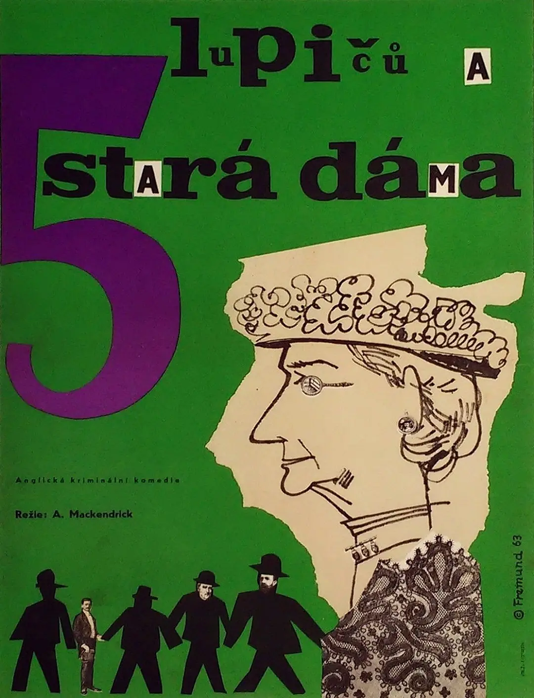 Pět lupičů a stará dáma 1955
