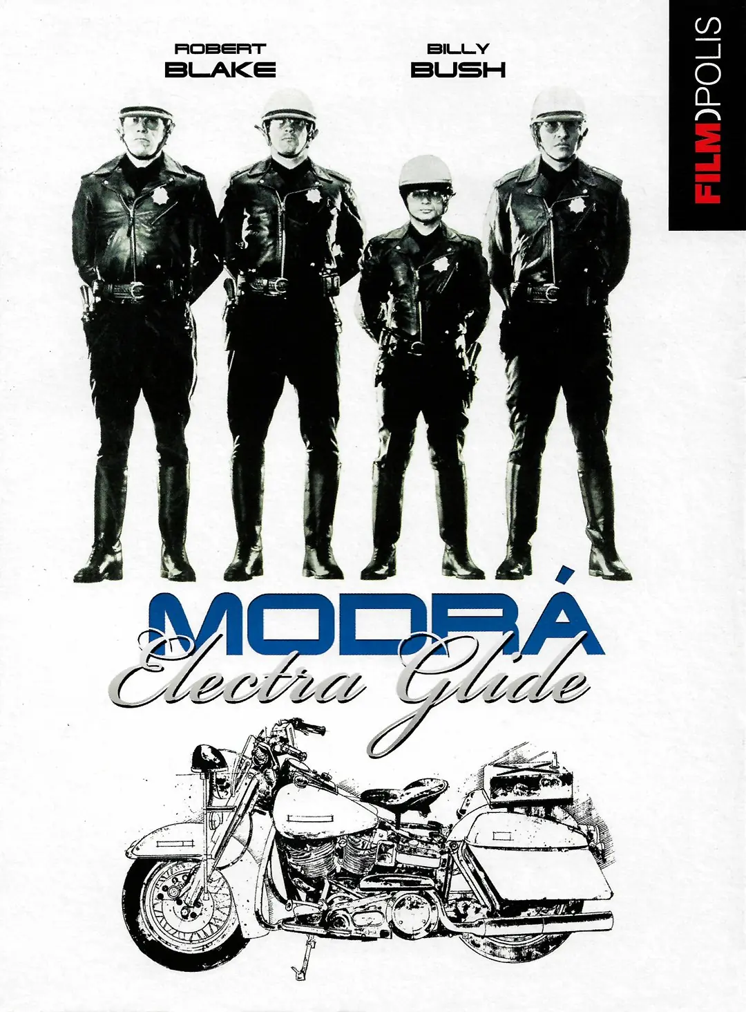 Modrá Electra Glide 1973