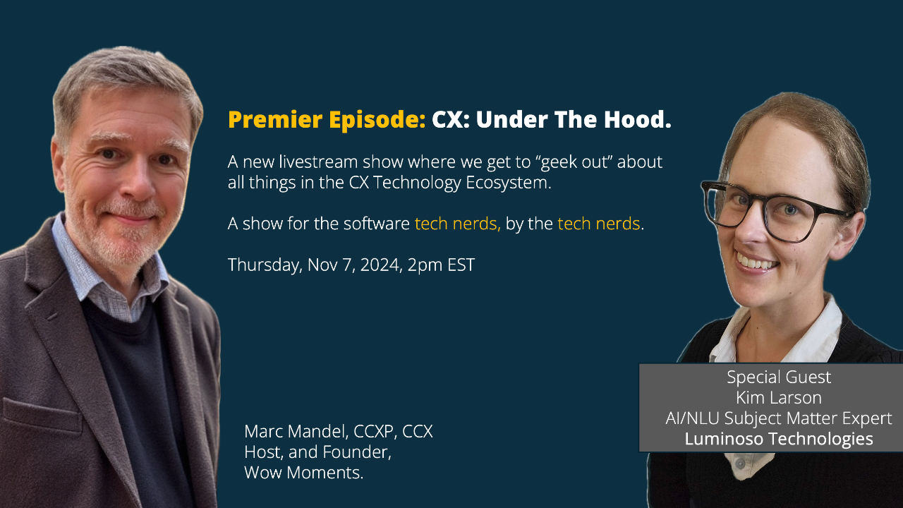 Marc Mandel Premier Episode: CX Under The Hood
