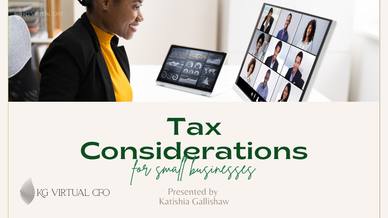 Small Business Tax Considerations
