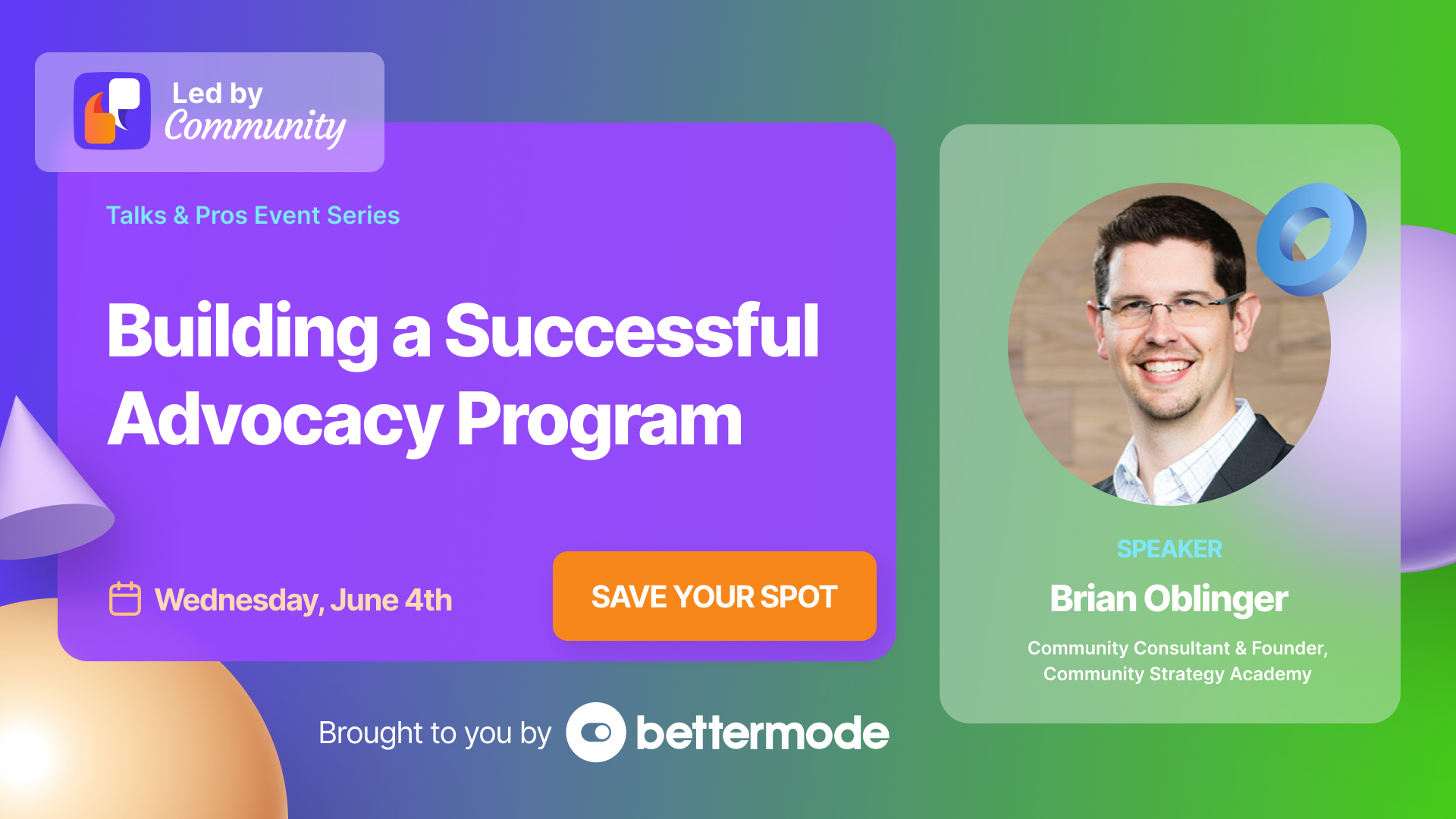 Building a Successful Advocacy Program with Brian Oblinger