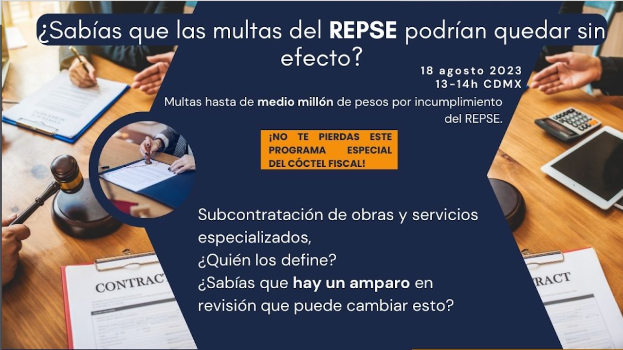 T3P32: Coctel fiscal. ¿Sabías que las multas del REPSE podrían quedar ...