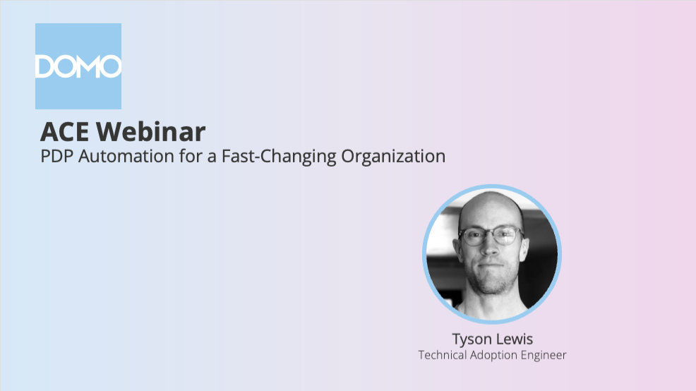 Fast Changing PDP Automation for a Fast-Changing Organization