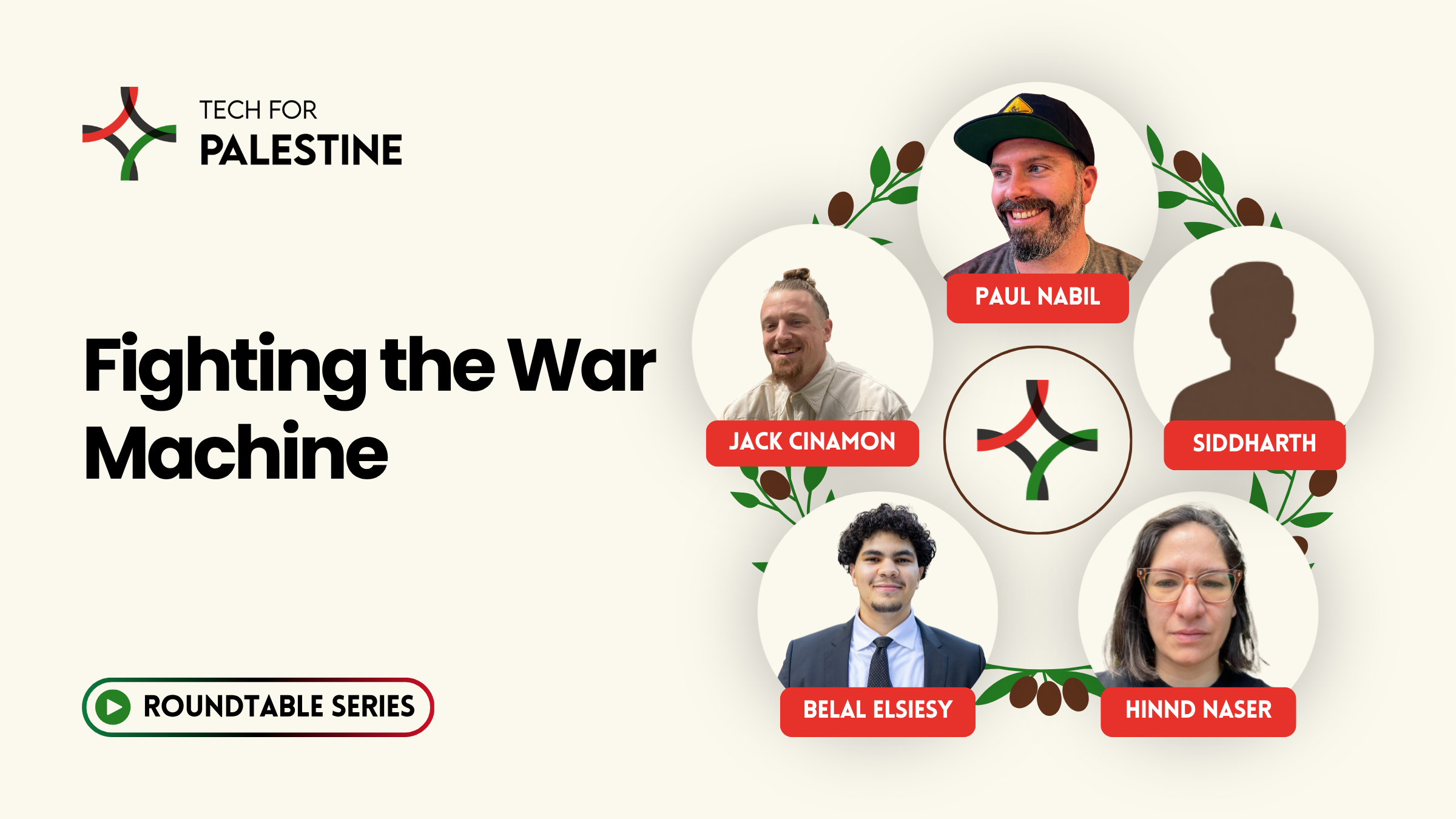 Tech for Palestine Roundtable: Fighting the War Machine - Exposing the Military Supply Chain