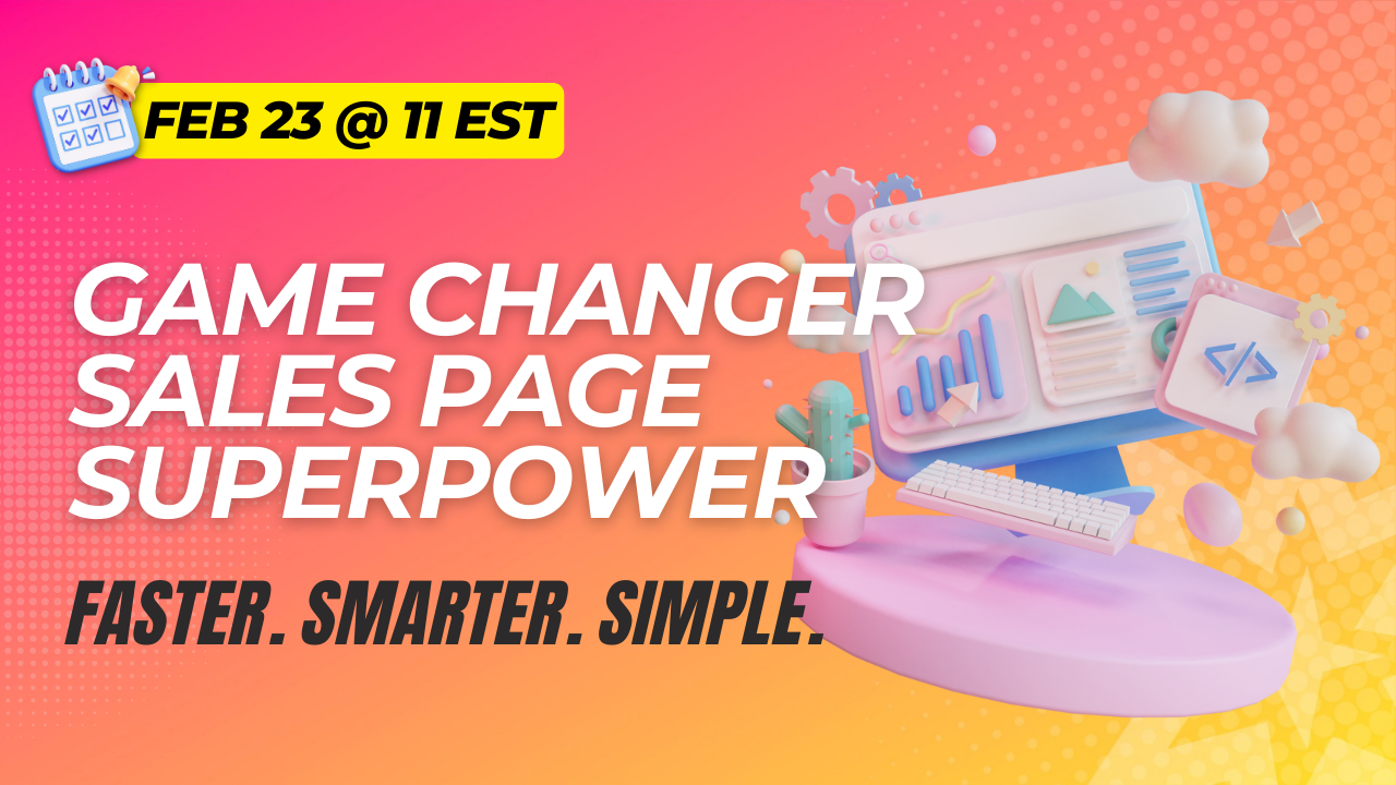 NEW GAME CHANGER SALES PAGE SUPERPOWER