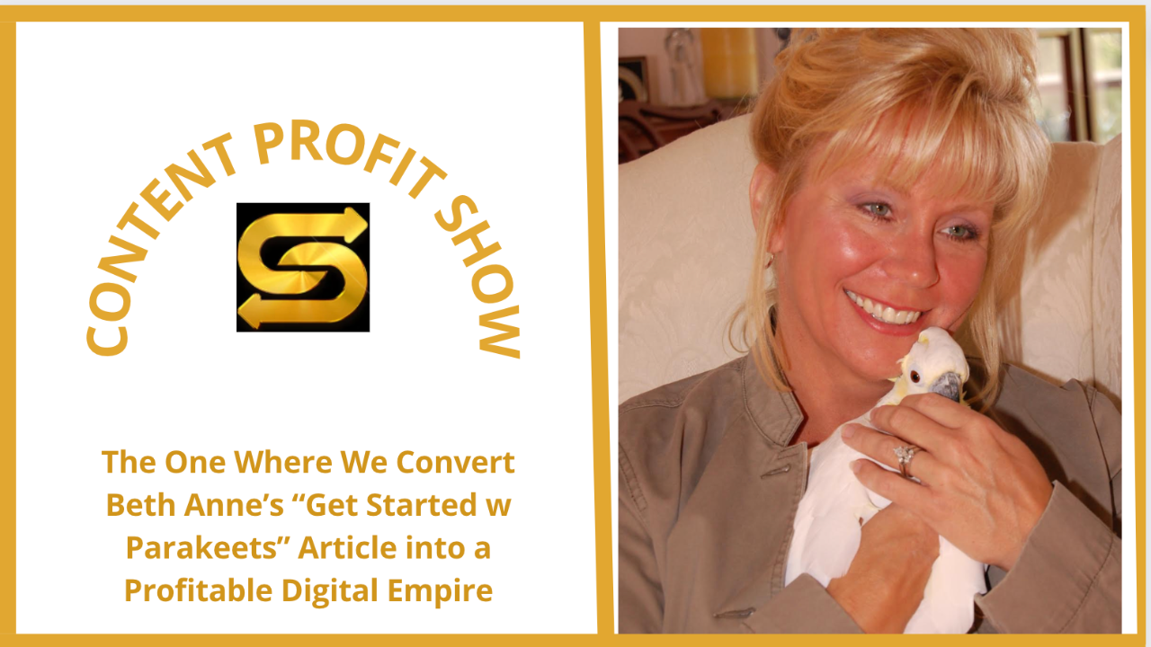 The One Where We Convert Beth Anne’s “Get Started w Parakeets” Article ...