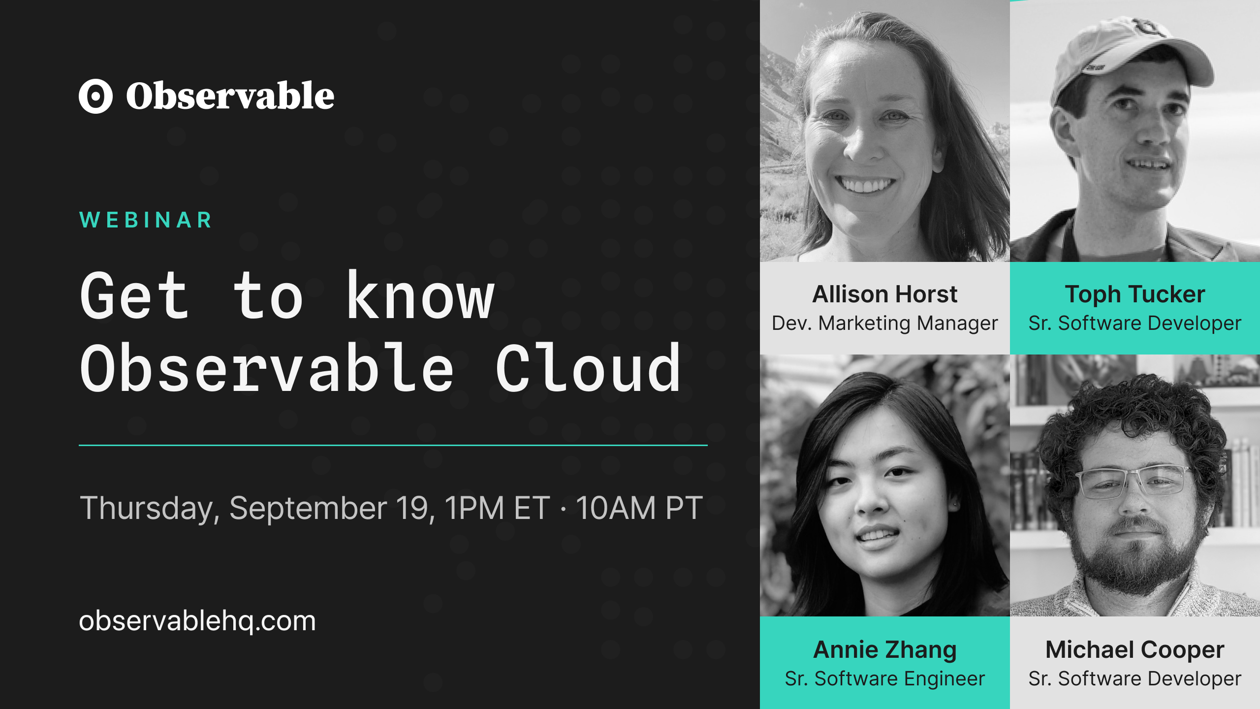 Get to know Observable Cloud