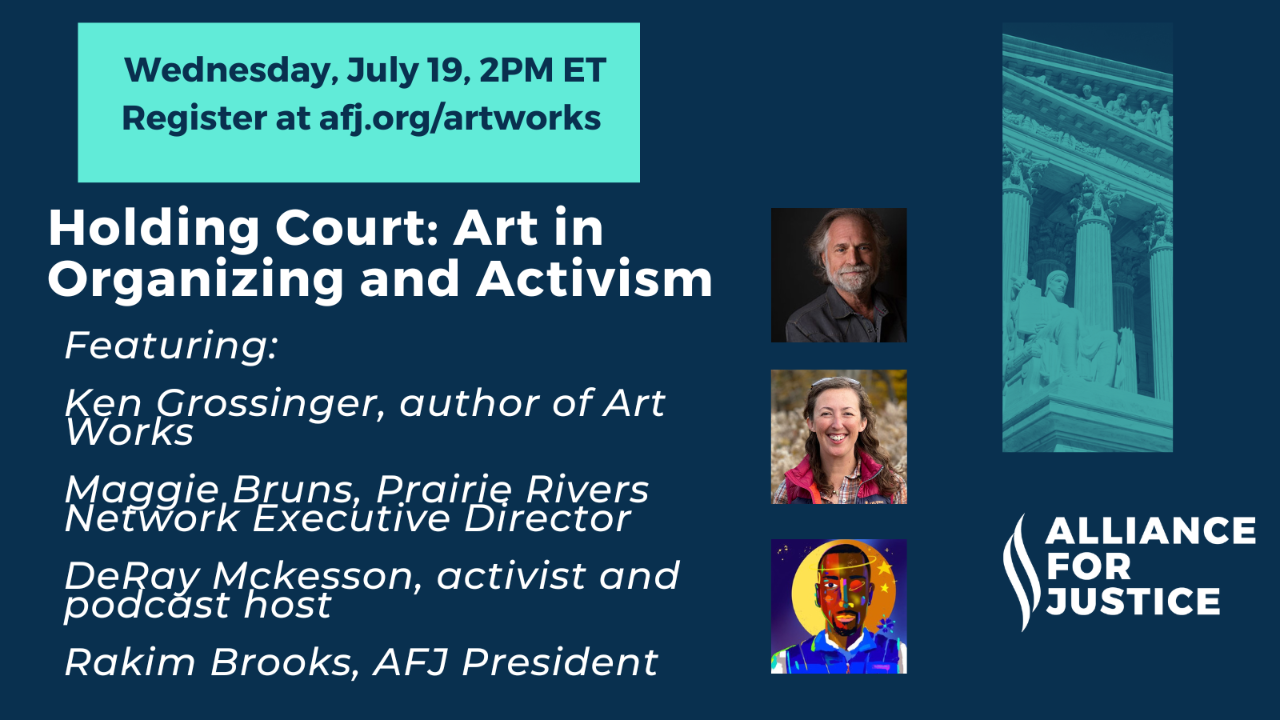 Holding Court Art in Organizing and Activism