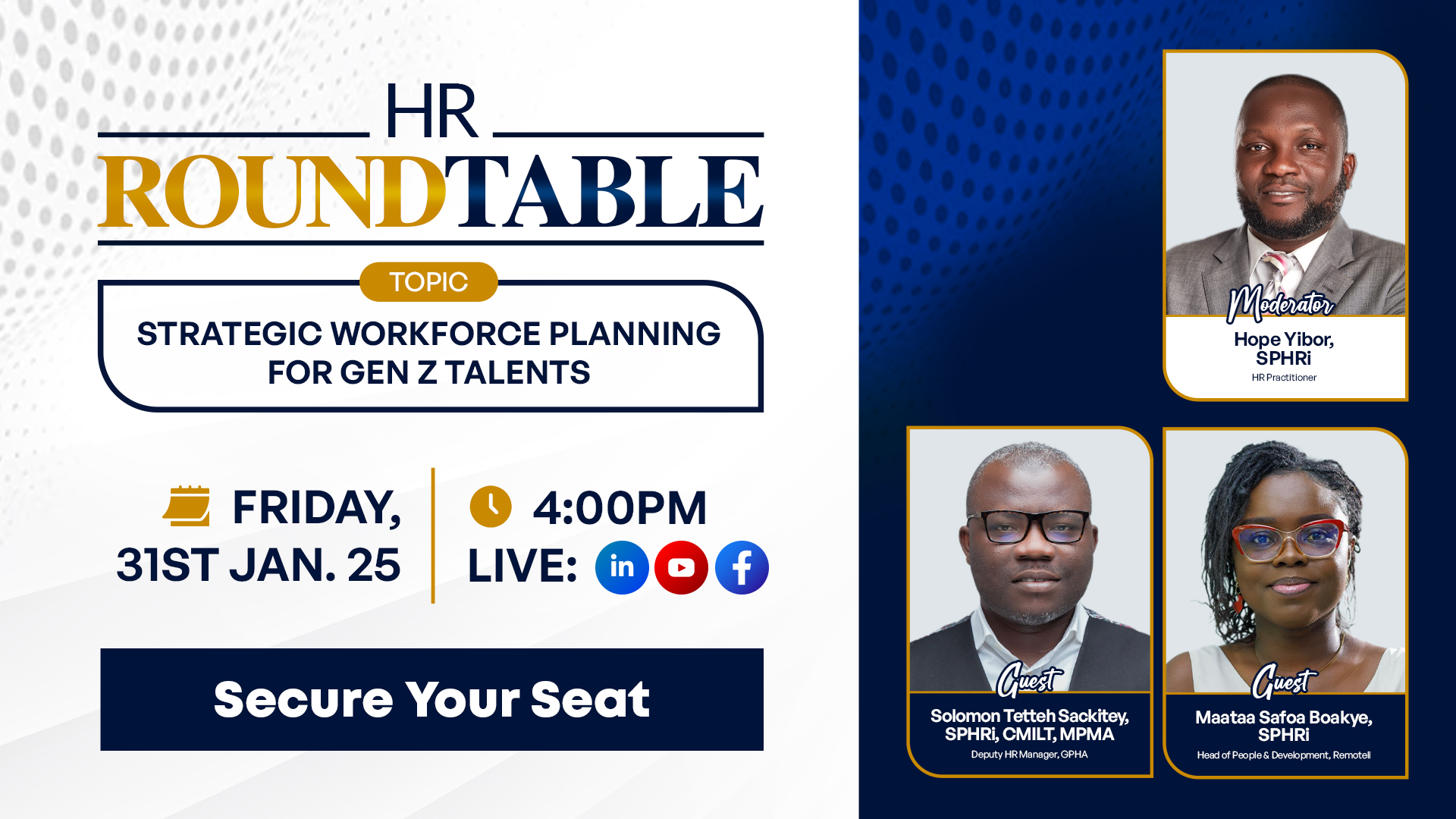 Workforce Round Table Questions HR RoundTable - Strategic Workforce Planning for Gen Z Talents