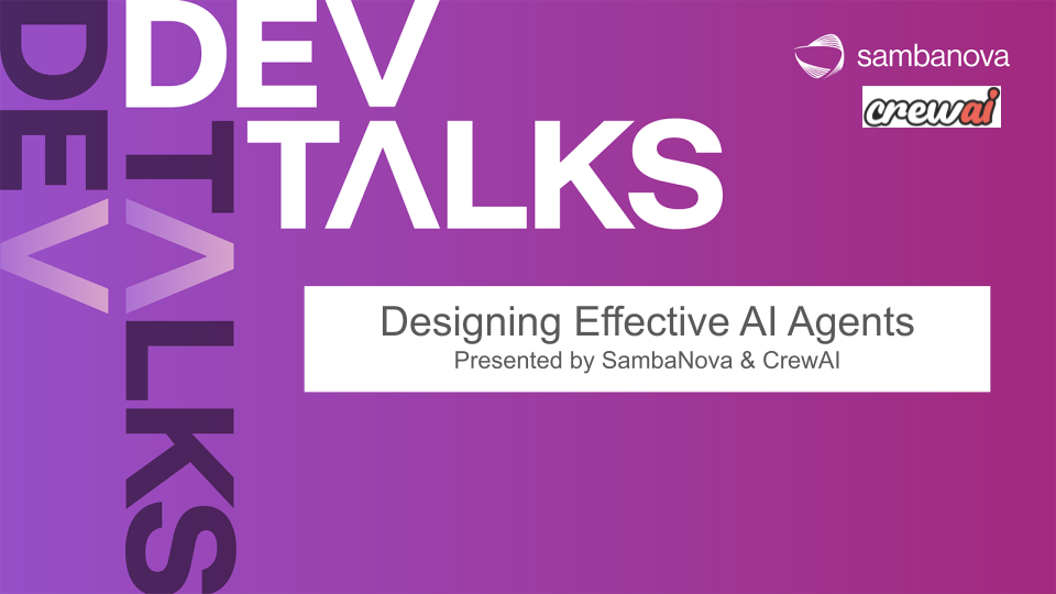 DevTalks: Designing Effective AI Agents