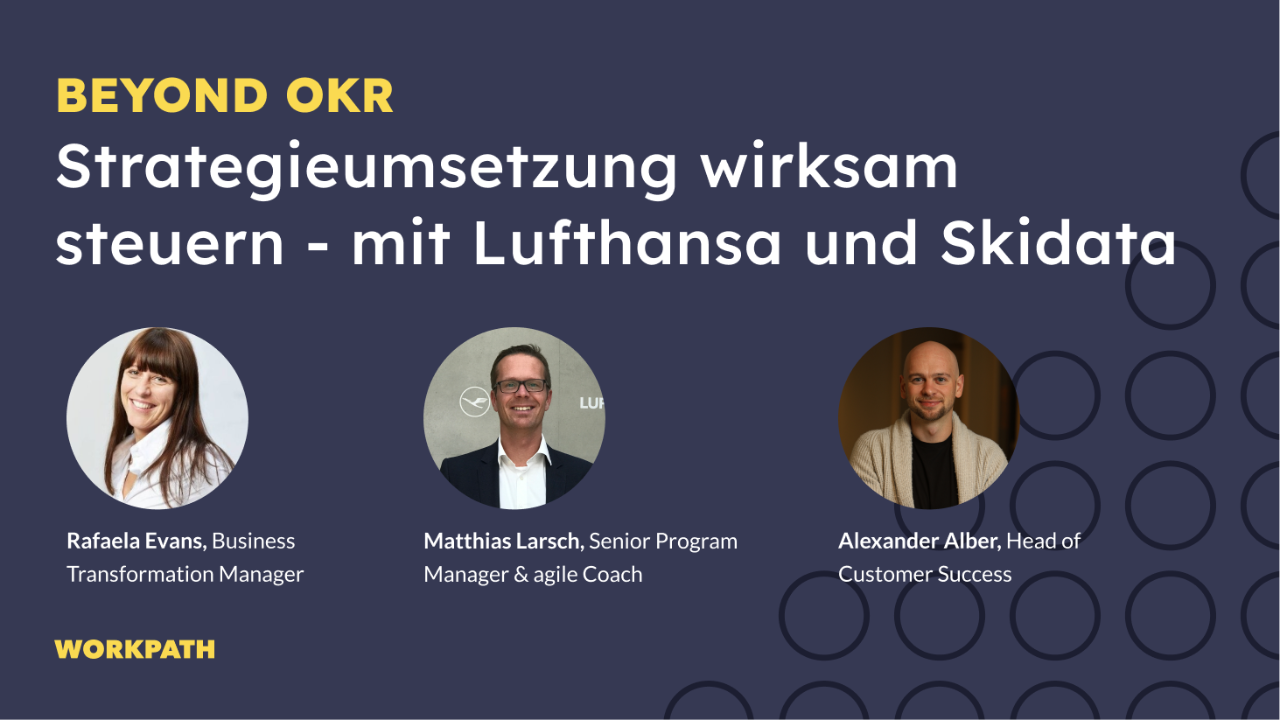 Beyond OKR: Strategieumsetzung wirksam steuern - mit Lufthansa und Skidata
