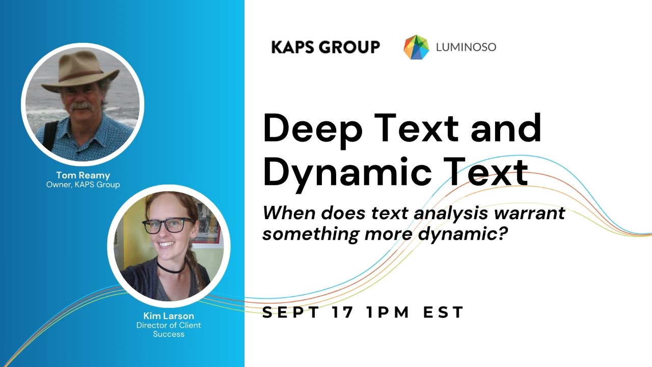 Deep Text and Dynamic Text