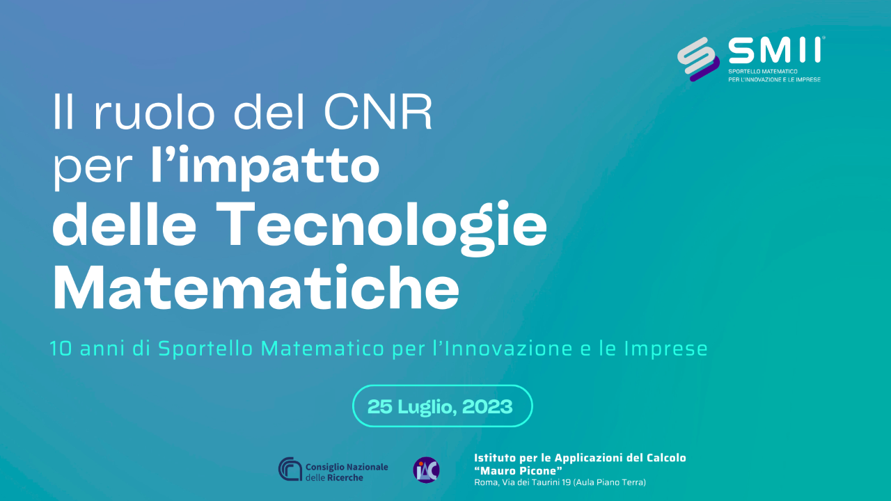 Cnr Math Problems IL RUOLO DEL CNR PER L’IMPATTO DELLE TECNOLOGIE MATEMATICHE