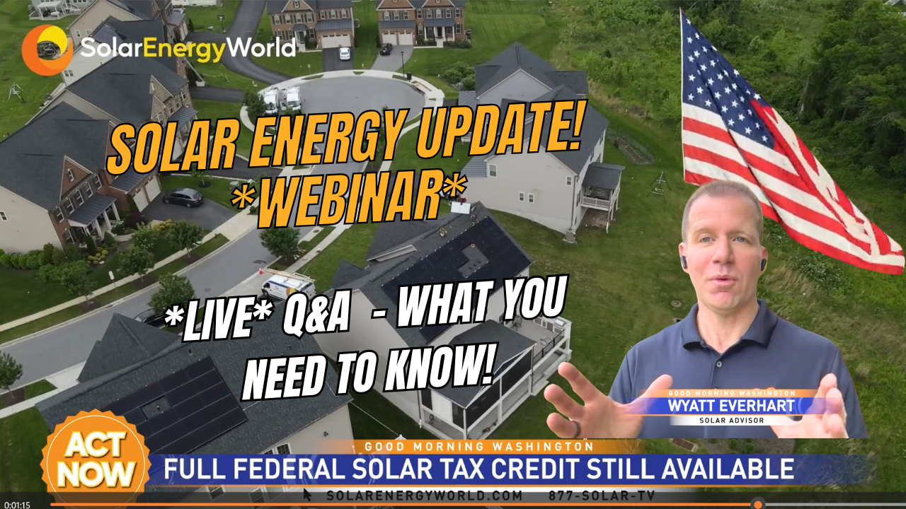 Solar Power Update Solar Energy World - Latest Update for Homeowners! (Webinar Including ...