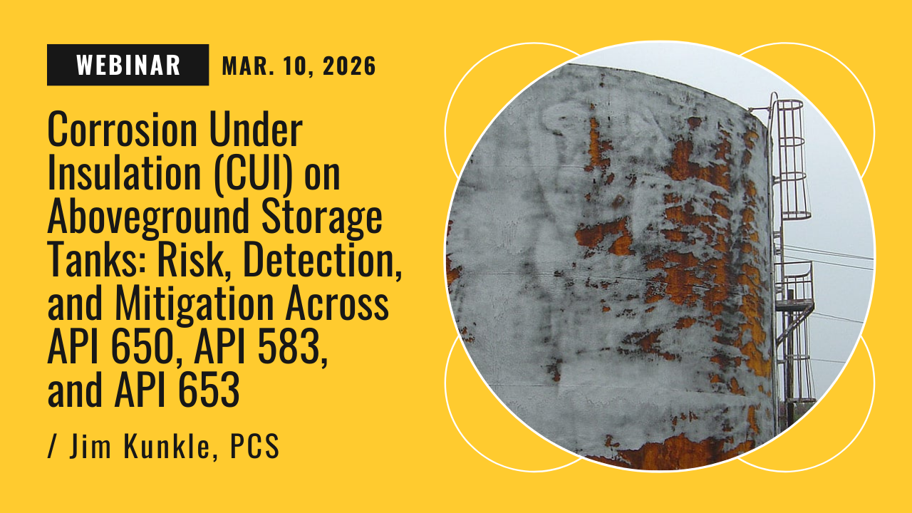 Api 583 Corrosion Under Insulation (CUI) on Aboveground Storage Tanks: Risk ...