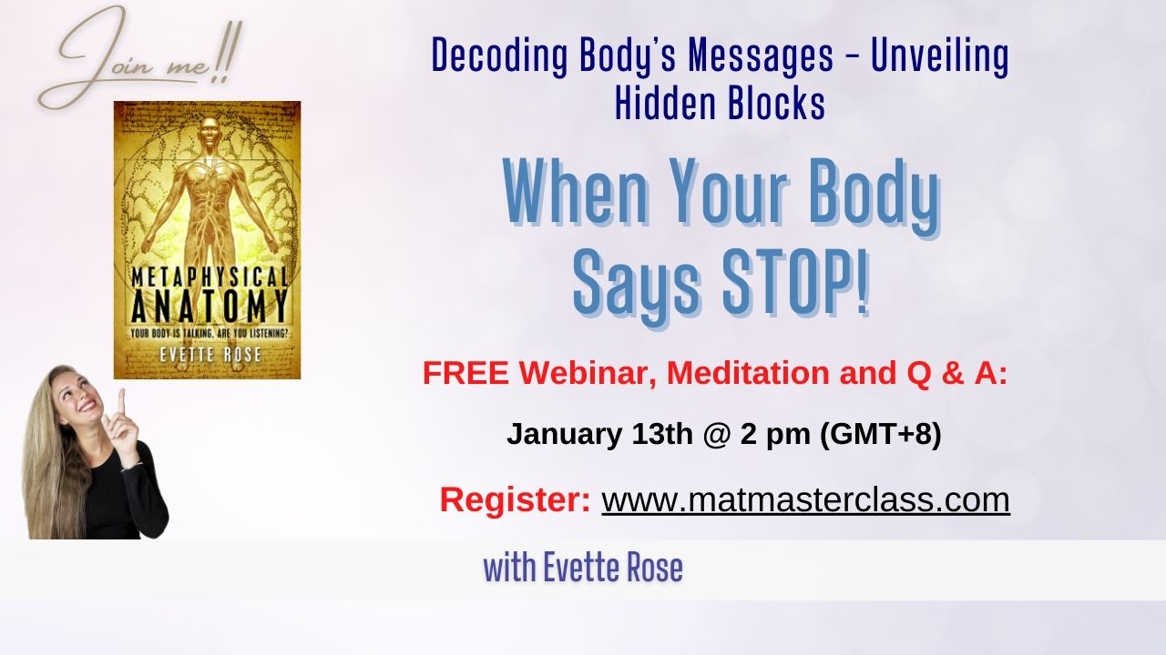 Free Webinar: When Your Body Says STOP!