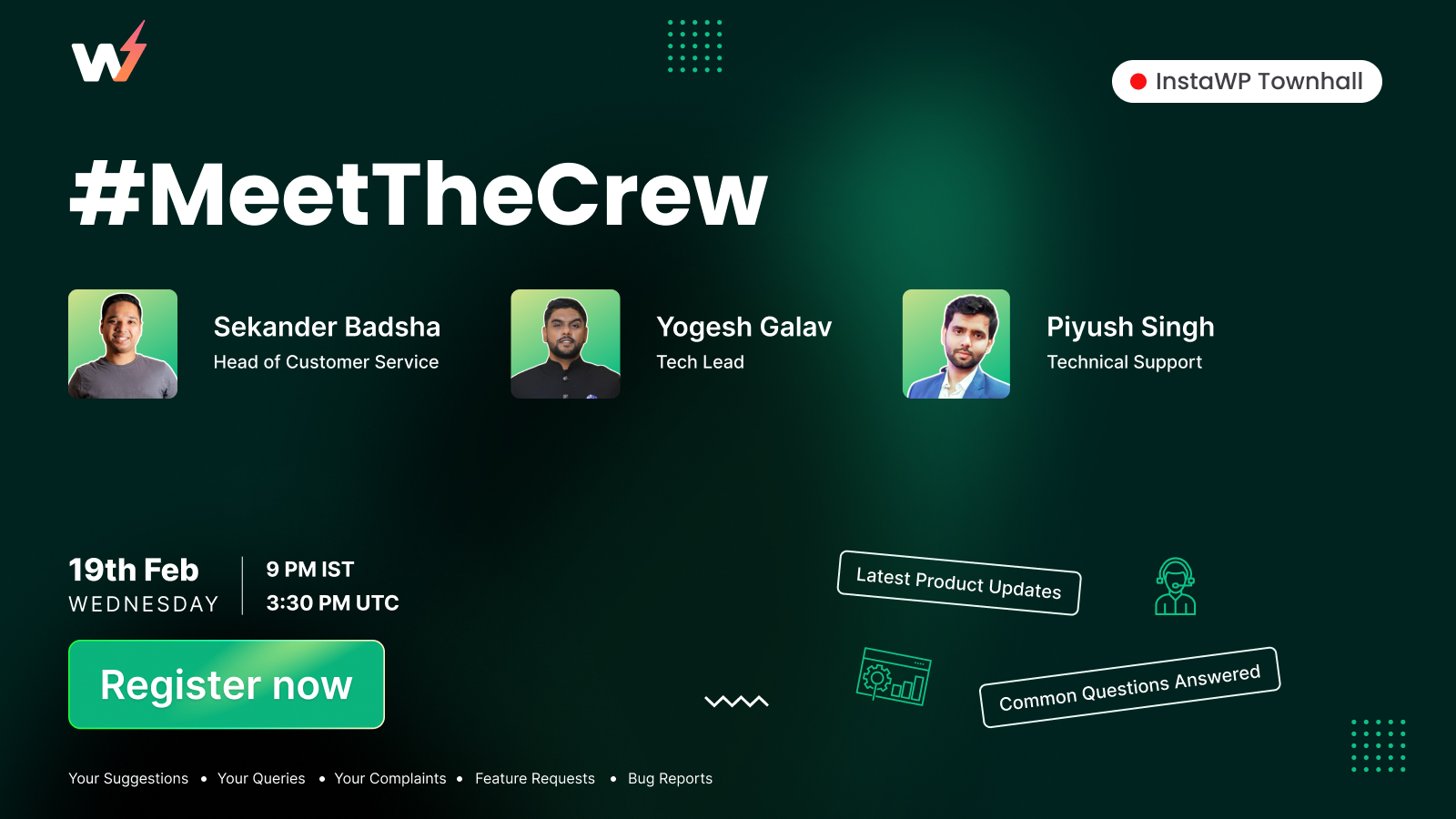 InstaWP Townhall [Meet the Crew]
