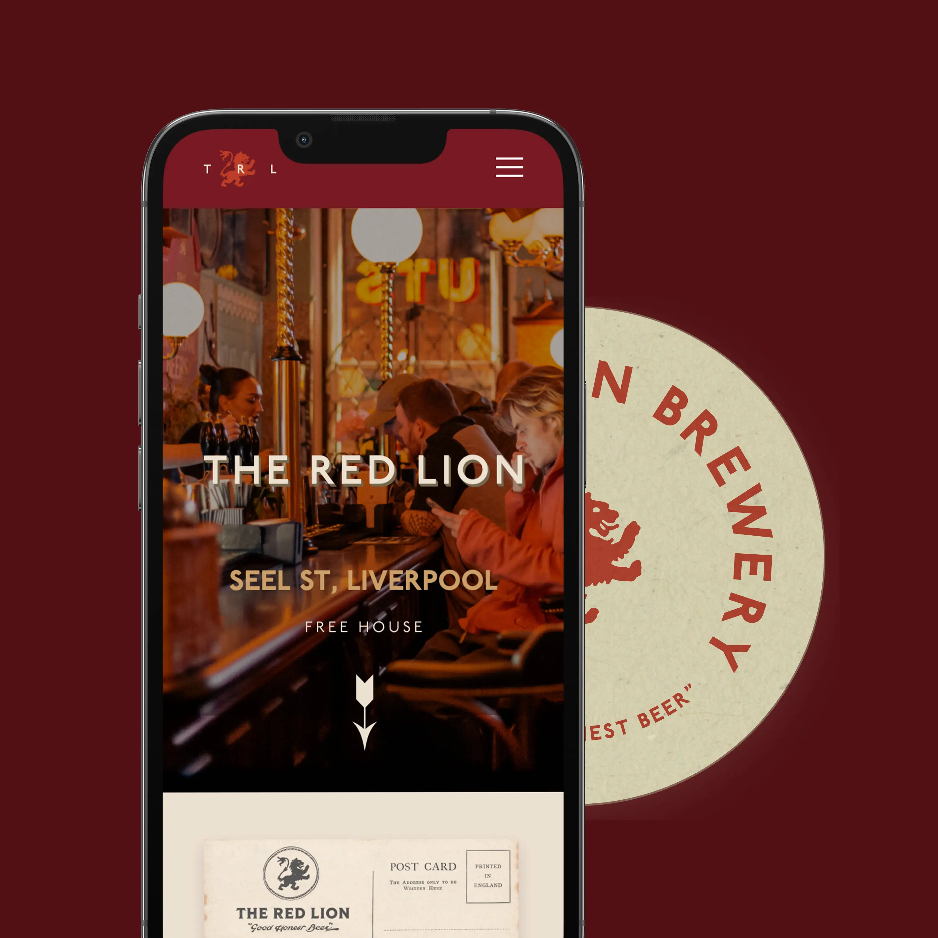 Web Design Liverpool, The Red Lion Website