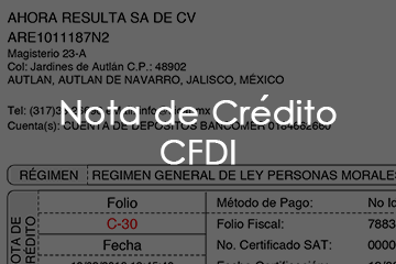 Facturación Electrónica Nota Crédito