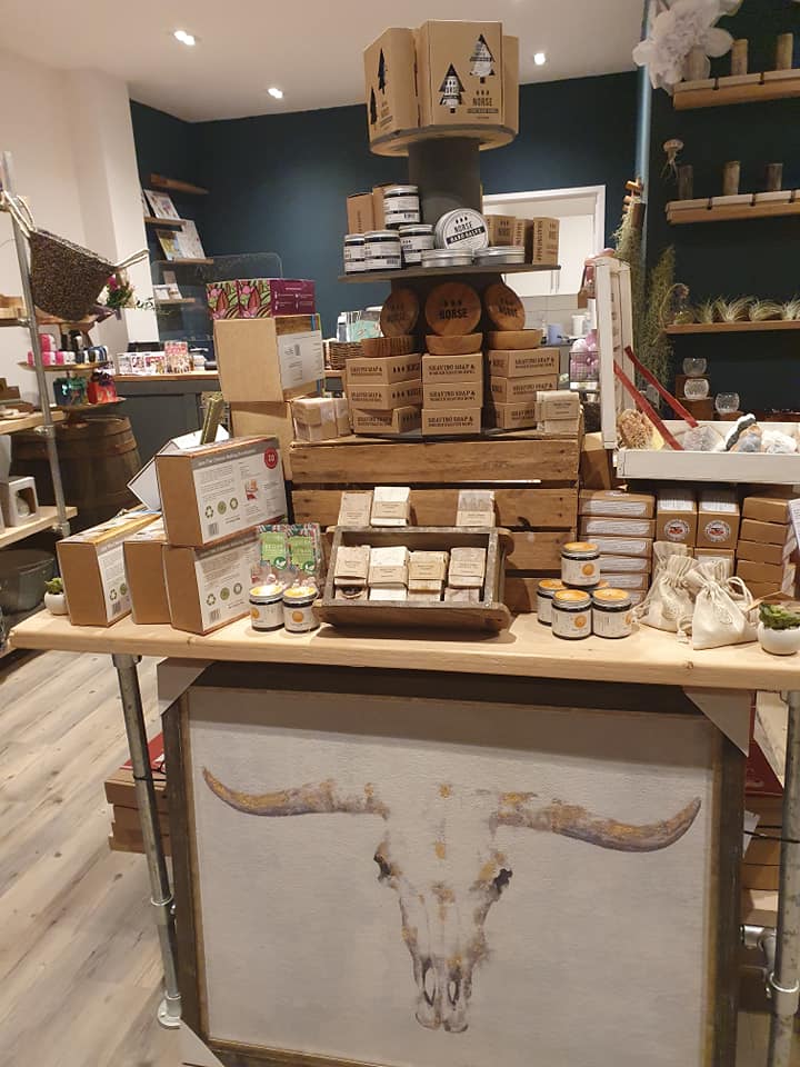 Victoria Rowley from Stroud has opened a new family-run homeware and gift shop at the Five Valleys Shopping Centre in Stroud, championing locally sourced handmade products and independent brands. DPL205 | Stroudie Victoria at home in the Five Valleys Shopping Centre