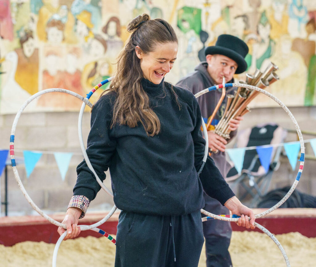 After a year of lockdowns, divorced from the hustle and bustle of humanity, there is surely nothing more urgent and necessary than a bit of a hooley, albeit a carefully socially distanced one at Fennells Farm. Tweedy the clown
