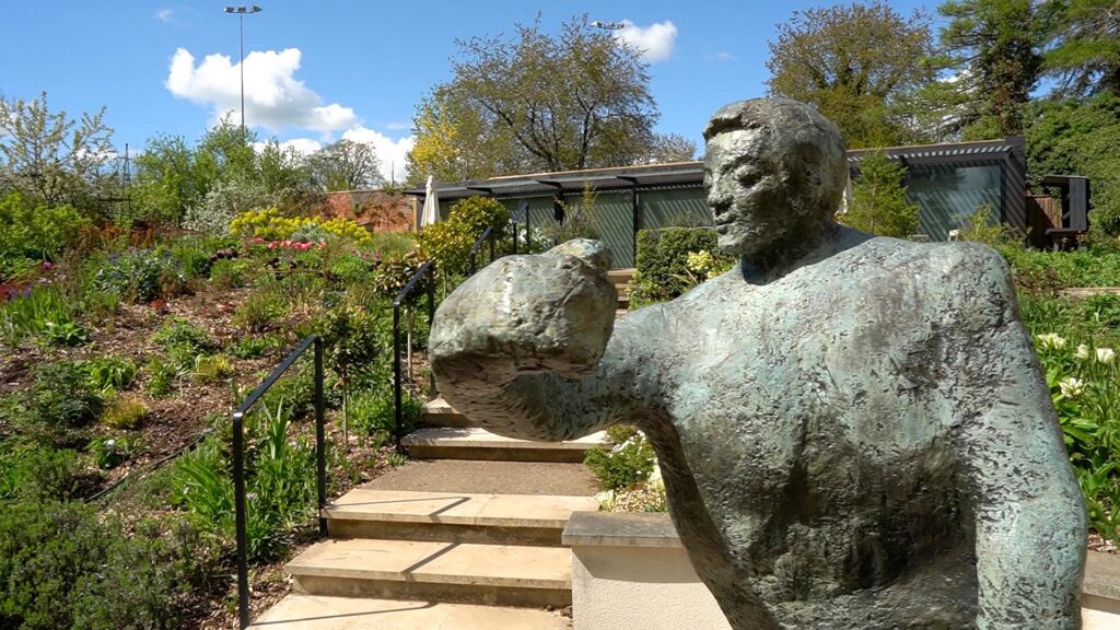 As lockdown restrictions continue to be eased, staff at Stroud’s Museum in the Park are getting ready to open indoor areas from next Tuesday, May 18th. Sculptures are a distinctive focal point in the garden.