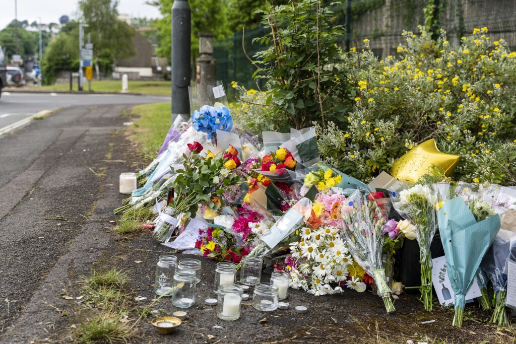 Touching tributes have been left at the scene where a teenage boy died after falling from a building in Stroud on Friday. HPD TricornHouse 200621 005 | Touching tributes and flowers left at the scene where teenage boy died