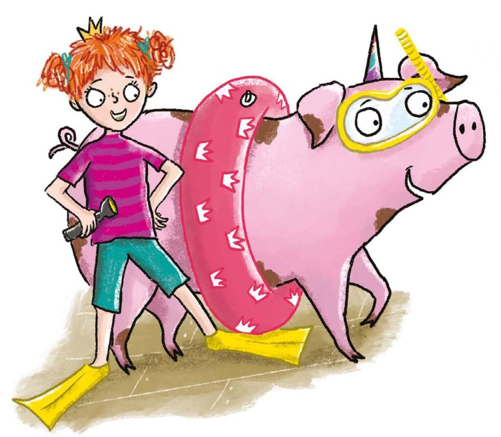 Stroud-based writer and illustrator Hannah Shaw has just brought out her latest book for children, the third in a series about Unipiggle, the Unicorn Pig. It’s called Mermaid Mayhem and it stars Princess Peony Peachykins Primrose Pollyanna Posh, usually known as Princess Pea, and Unipiggle, a loud, muddy and proud unicorn pig who likes mud, marshmallows, chocolate, having fun and getting tickled behind the ears. Princess Pea, it must be said, shares his interests - except for getting tickled behind the ears. Unipiggle Mermaid Mayhem pg 26 | The big interview: Princesses, pigs, and pandemics with children’s author Hannah Shaw