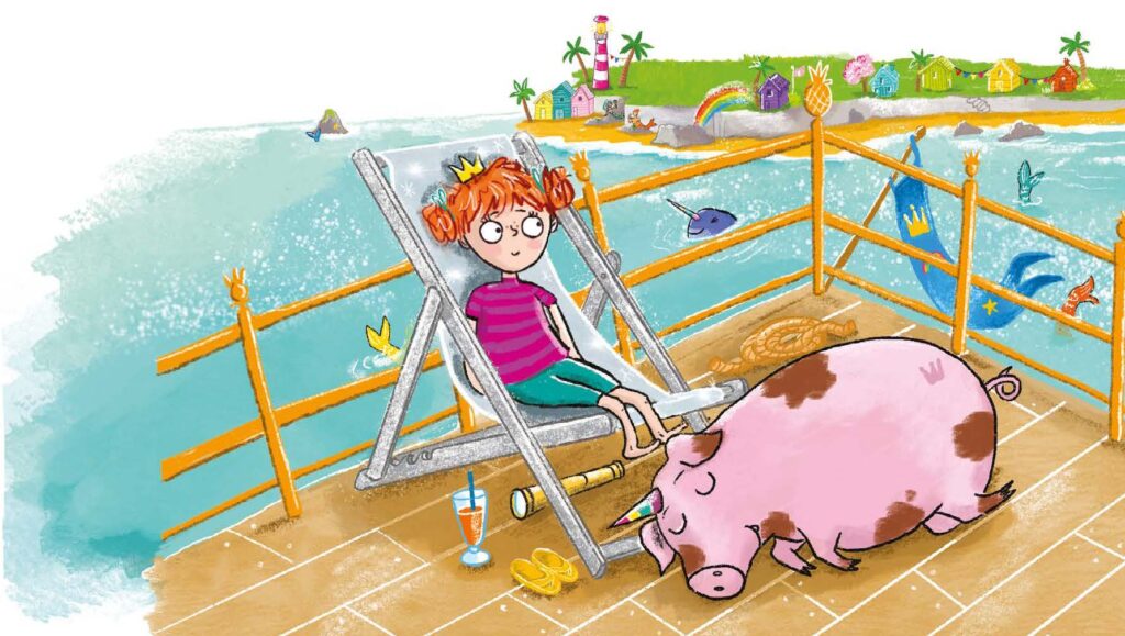 Stroud-based writer and illustrator Hannah Shaw has just brought out her latest book for children, the third in a series about Unipiggle, the Unicorn Pig. It’s called Mermaid Mayhem and it stars Princess Peony Peachykins Primrose Pollyanna Posh, usually known as Princess Pea, and Unipiggle, a loud, muddy and proud unicorn pig who likes mud, marshmallows, chocolate, having fun and getting tickled behind the ears. Princess Pea, it must be said, shares his interests - except for getting tickled behind the ears. Unipiggle Mermaid Mayhem pg 5 | The big interview: Princesses, pigs, and pandemics with children’s author Hannah Shaw