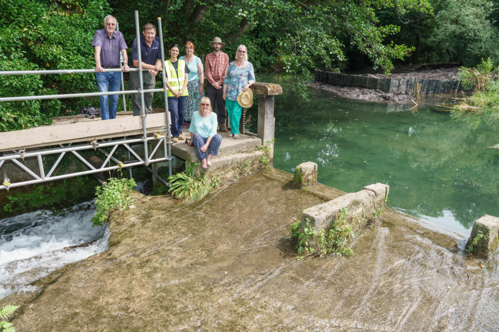 After months of work, water is once again flowing through the weir at Arundel Millpond. DSC05851 | Work transforms historic millpond and water flows once more