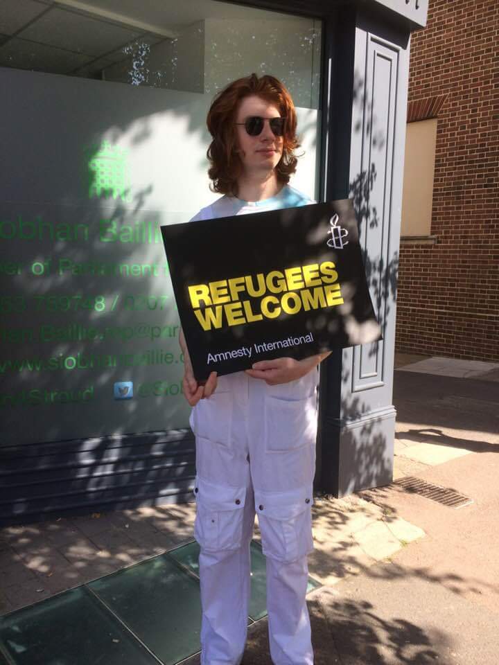 A placard-waving demonstration was held outside Siobhan Baillie's MP's office to urge the government to do more to help refugees. FB IMG 1626524789456 | Campaigners protest outside MP's office