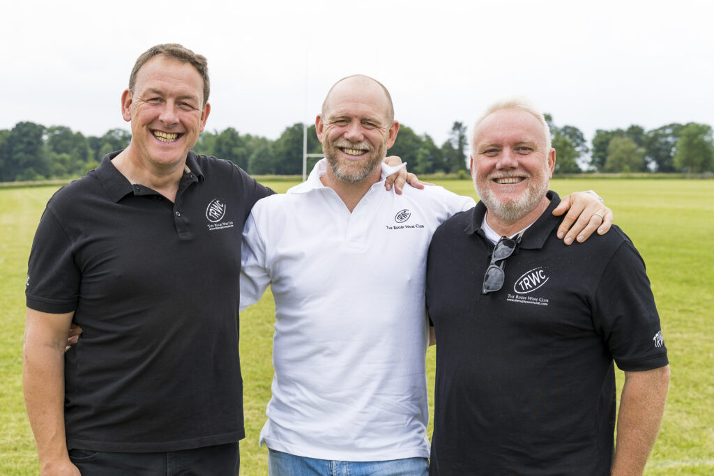 Jason Richards, Mike Tindall and Jonathan Hughes of The Rugby Wine Club. Picture by Carl Hewlett / Hewlett Photography & Design