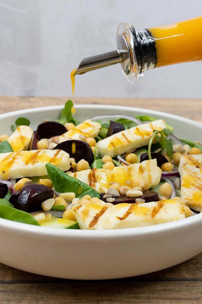 Tuck into a quick and easy grilled halloumi salad this summer, writes Mandy Applegate. Halloumi salad 1 | Easy recipes: Mandy's halloumi salad