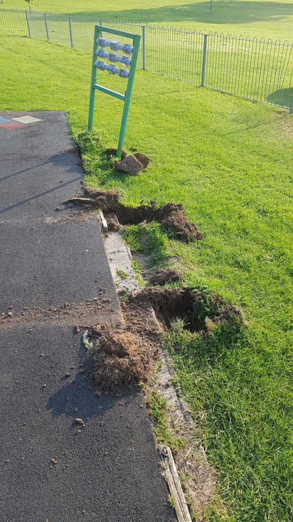 Stroud District Council is appealing for people to contact the police with information about damage to play equipment in Stratford Park. Vandalism 2 | Appeal to find Stratford Park playground vandals