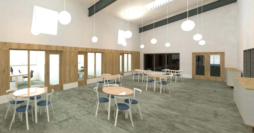 Construction of the steel framework for the new Dairy Partners production facility in Stonehouse is well underway. View 4 | Whey to go: visionary cheese production facility takes shape