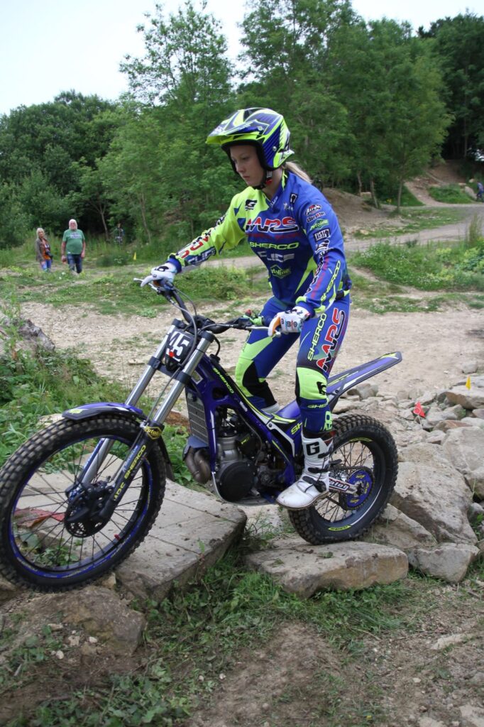 World TrialGP rider Victoria Payne at Nettleton Quarry | Trials riders need a new place to ride – can you help?