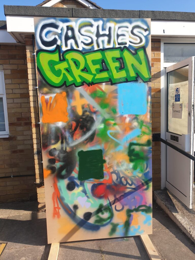 A graffiti workshop in Cashes Green was deemed a huge success. Advert | Making a mark: graffiti workshop paints a kaleidoscope of colour
