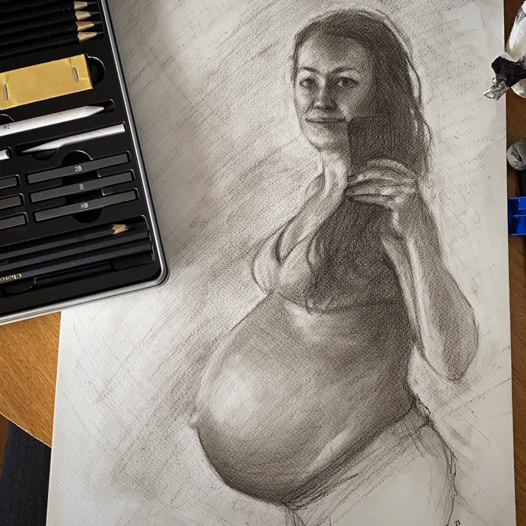 Portrait artist Katherine Bryan-Merrett grew up around Stroud from the age of 11 after moving from Hebden Bridge, West Yorkshire and has lived mainly between Somerset, Dorset and Stroud, moving back 10 years ago. C32881D5 04D7 4132 8F34 C141721E13EC | Stroud & Proud: Katherine Bryan-Merrett