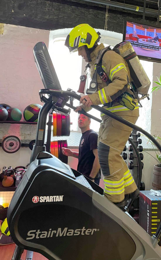 Stroud firefighters literally stepped up to a heart-felt challenge when it came to finding a way to pay their respect for the victims of the 9/11 terror attacks. Gym3 | Stroud firefighters stand shoulder to shoulder with 9/11 heroes