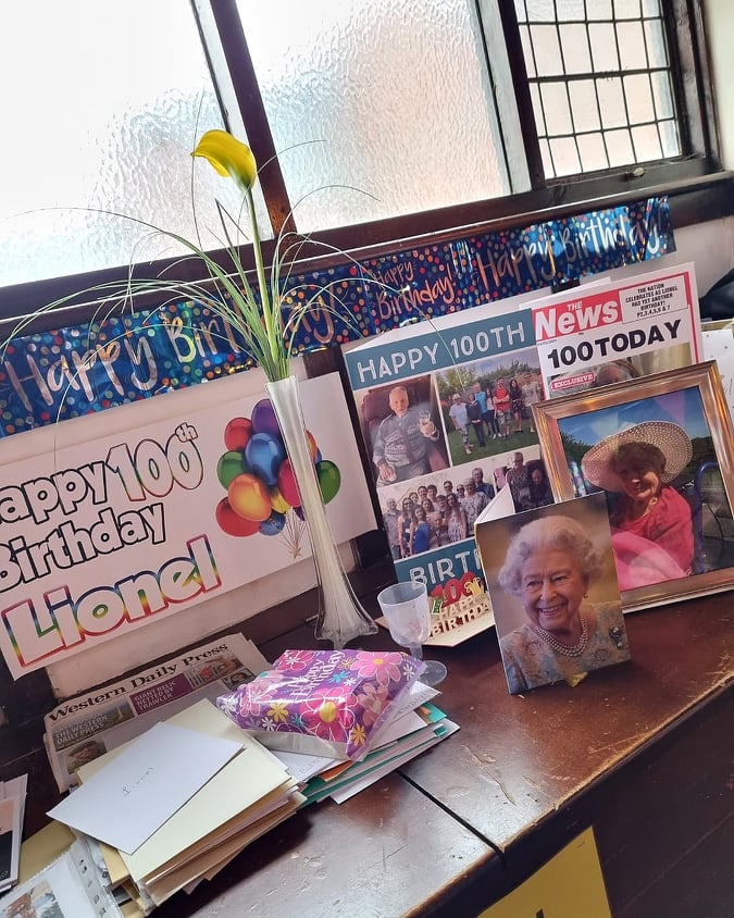 Eighty-two years after he was stationed at Prestbury Park as a soldier, a World War II veteran returned to Cheltenham racecourse as a guest of honour to celebrate his 100th birthday. 247701437 228690225858172 8766318499310235017 n | World War II veteran toasts 100th birthday at Cheltenham Racecourse