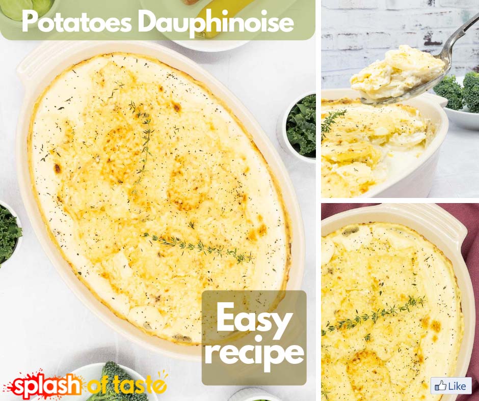 Now the colder days are here, it's roast dinner season and this is the perfect side dish accompaniment. Dauphinoise potatoes is a creamy, cheesy potato dish. Like potato gratin, then you'll love this! You'll enjoy our easy-to-make recipe. a Dauphinoise potatoes | Splash of Taste: Dauphinoise potatoes
