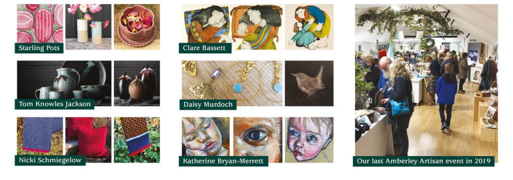Amberley Artisans is a group of artists and craftspeople who live and work within a mile of the village. The group is currently exhibiting at Three Storeys in Nailsworth, selling unique, handmade gifts. Amberley2 | Amberley Artisans launch Nailsworth exhibition