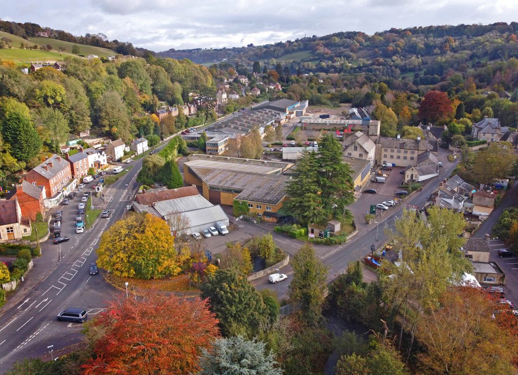 Work to demolish industrial buildings at Brimscombe Port has been stopped until next year. Brimscombe Port sml | Work comes to a halt at Brimscombe Port