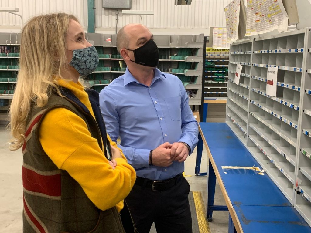 MP Siobhan Baillie will take part in a post-round next year after she visited Stroud’s sorting office at Salmon Springs, today. Photo2 | Stroud MP to walk in postie's shoes